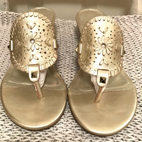 Jack Rogers Devyn Wedge Sandal Gold - Picture 5 of 16
